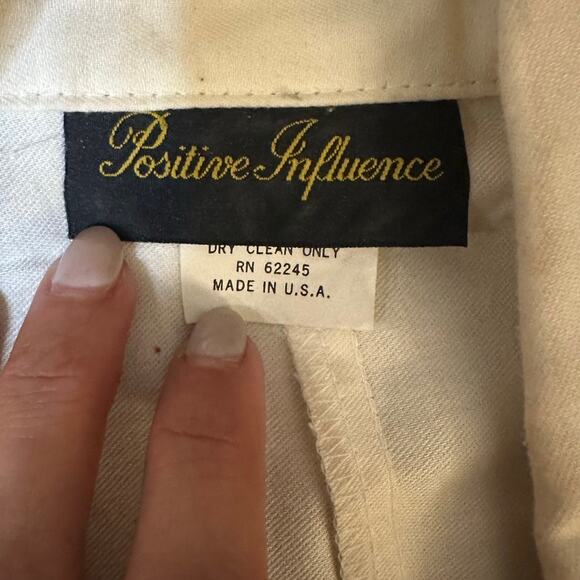 VNTG Positive Influence Cream/Brown Western Style Belted Short Sleeve Dress- S - Picture 3 of 14